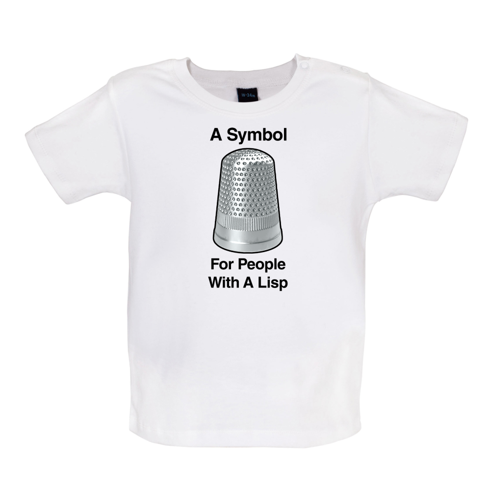 A Lisp Symbol Baby Tshirt / Tee Funny / Joke / Offensive / Thimble