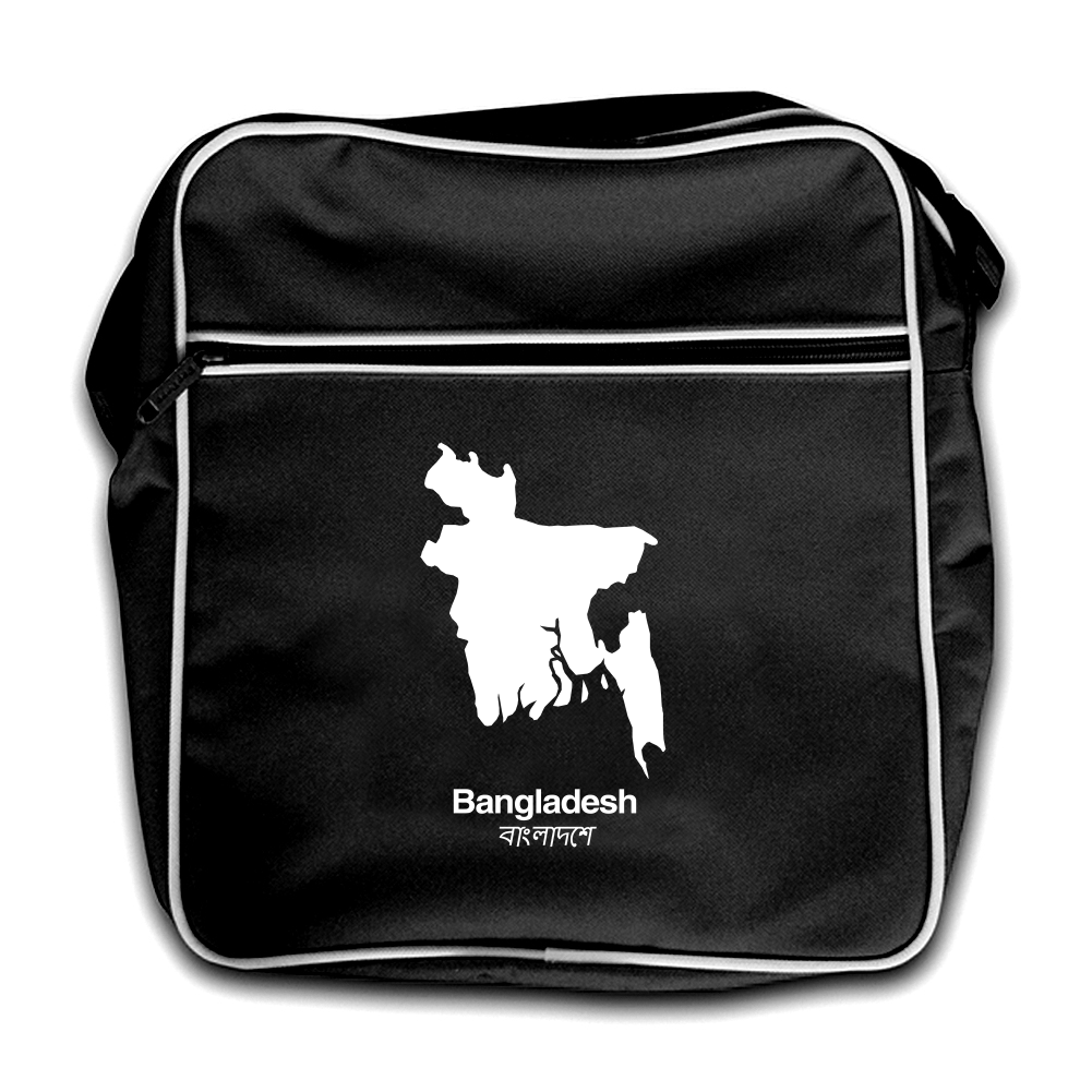 Bangladesh Silhouette Retro Flight Bag Bangladeshi Carrier