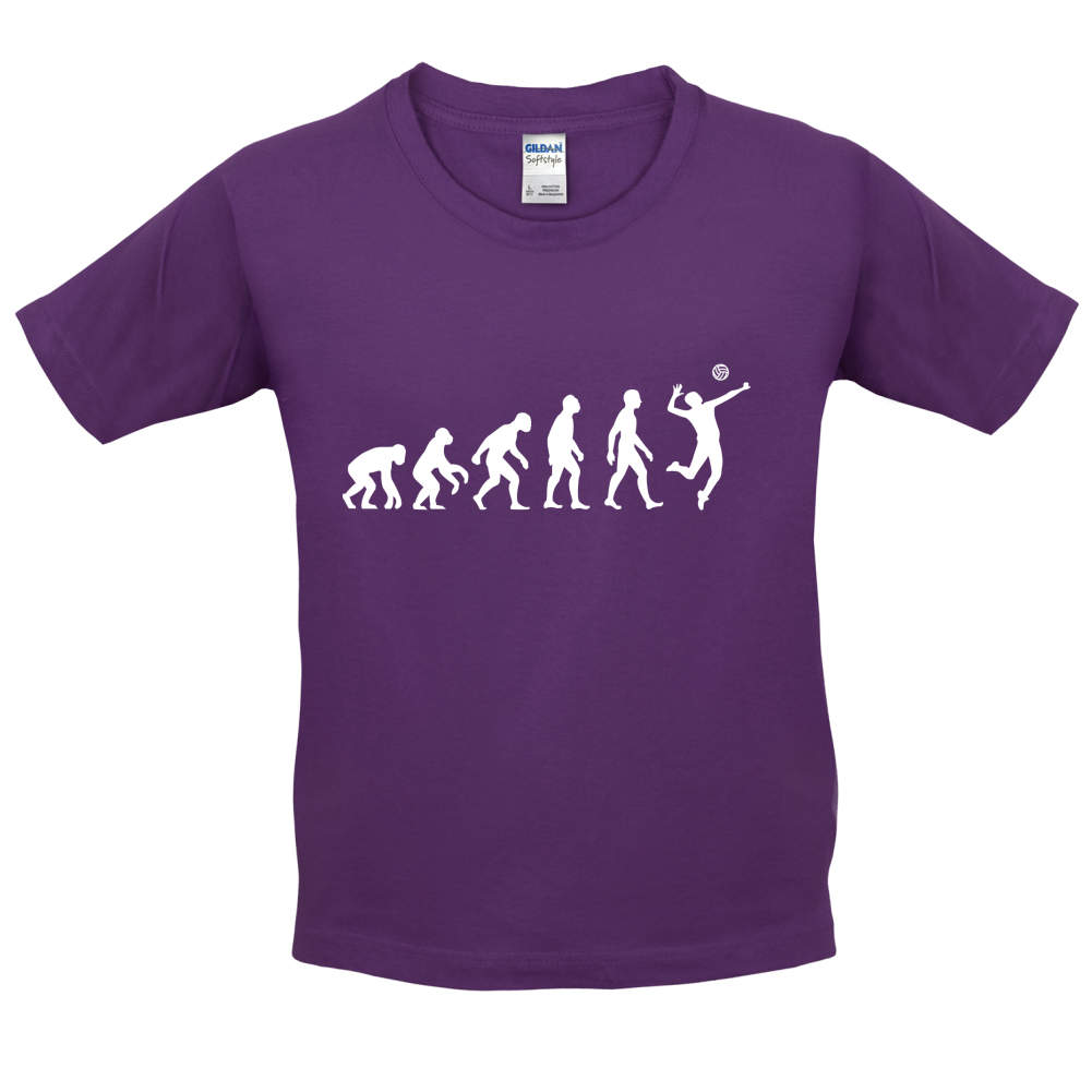Evolution of Man Volleyball Kids / Childrens TShirt Volley Ball
