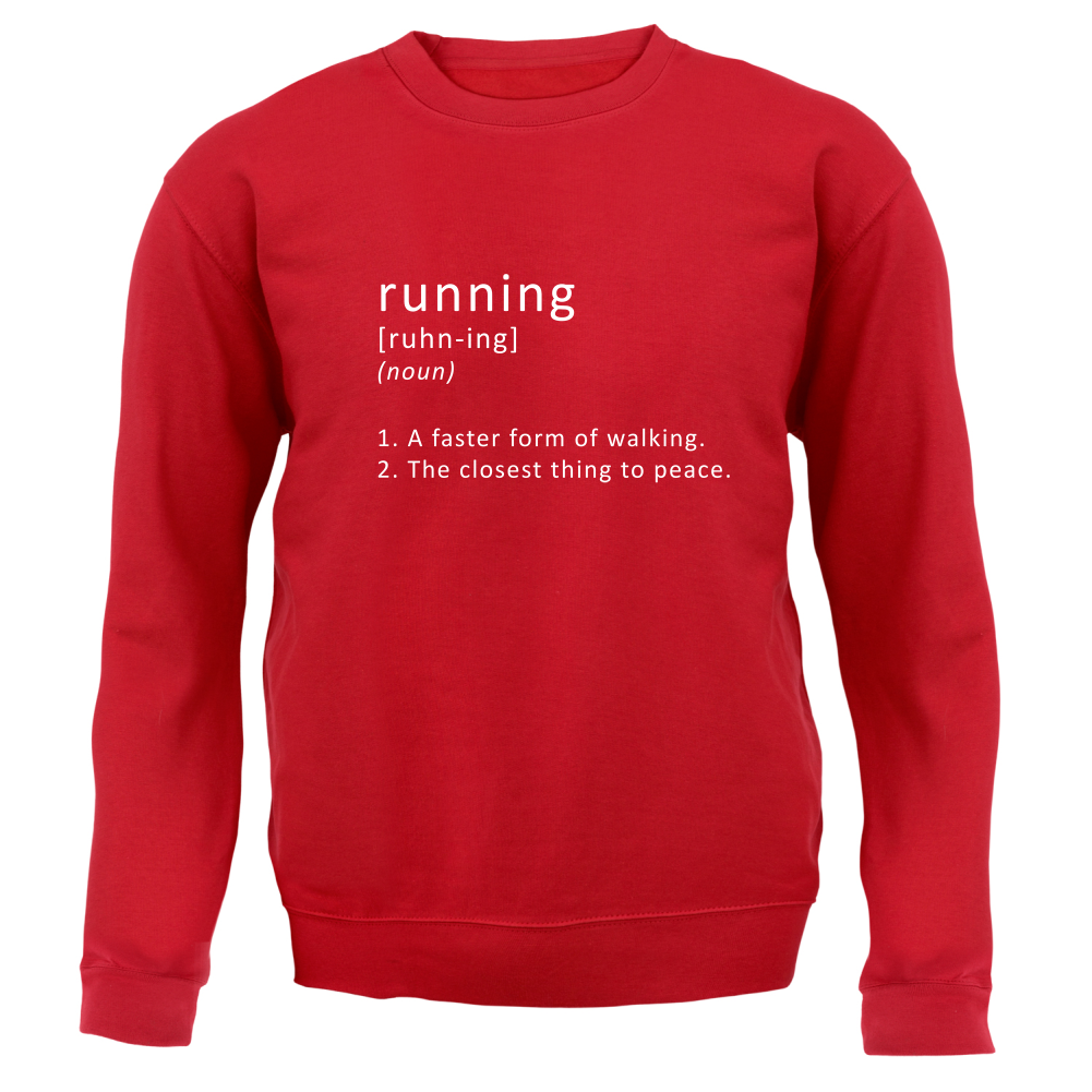 Funny Definition Running Unisex Sweater / Jumper Peace / Funny 8