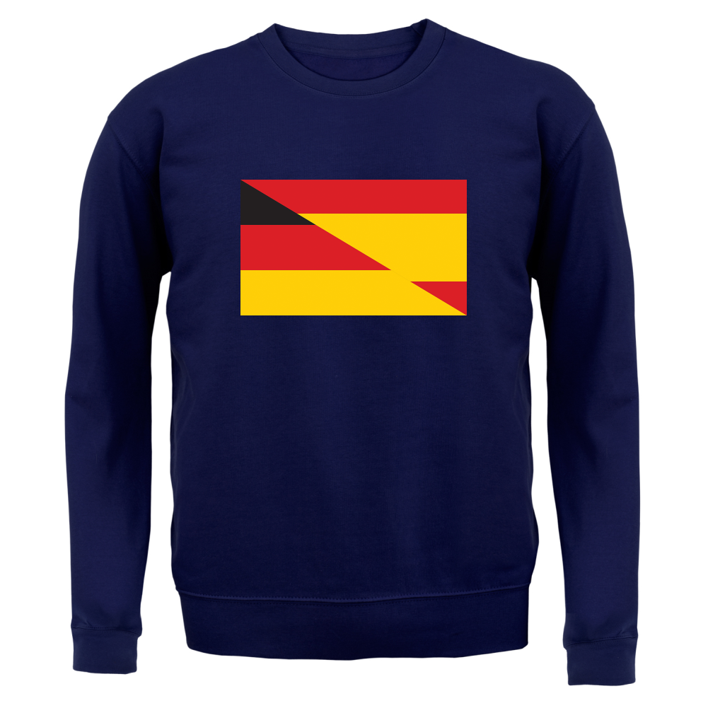 Half German Half Spanish Flag Unisex Sweater / Jumper Spain 8